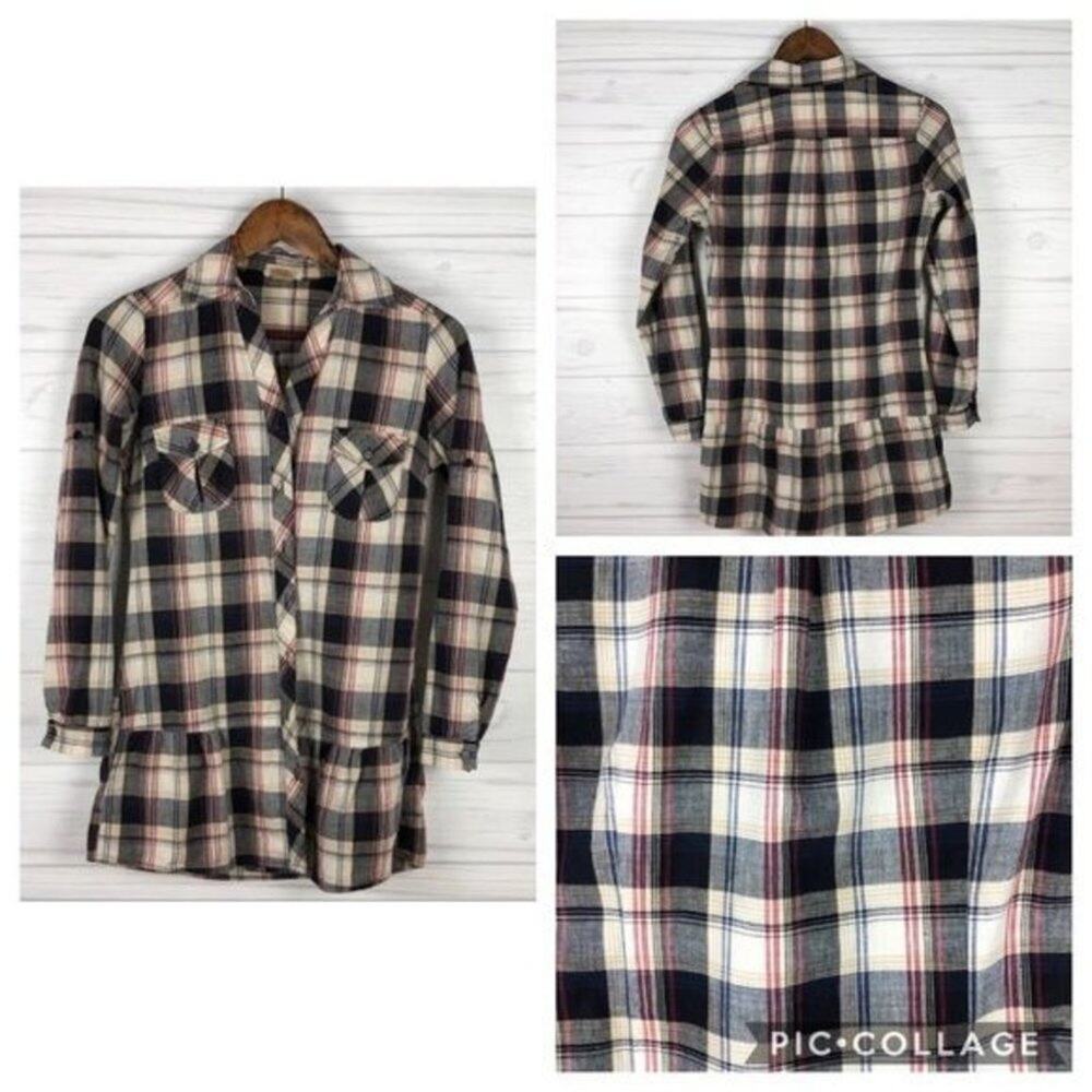 Sammy B by Sam & Max Women's Buttondown Top Plaid Striped Long Sleeve Size Small